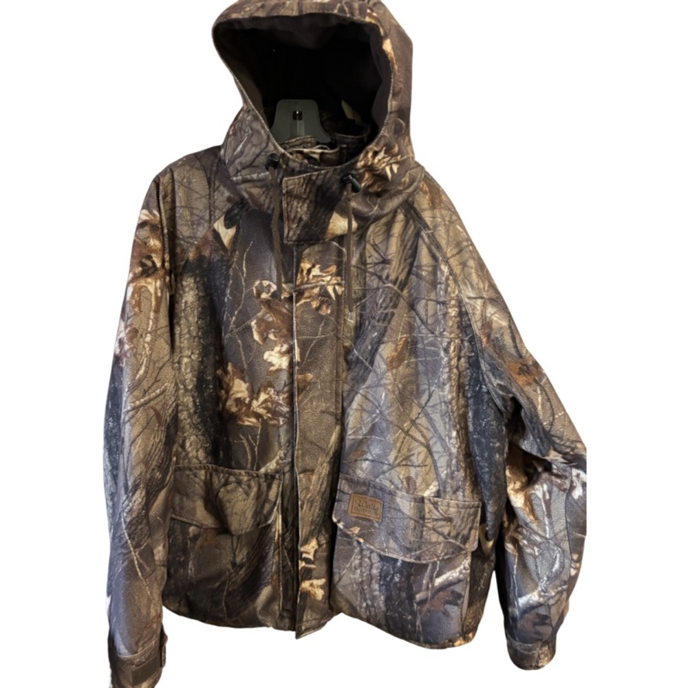 Walls Jacket Mens Green Brown Mossy Oak Camoflauge Quilt Insulated Hunt Size L